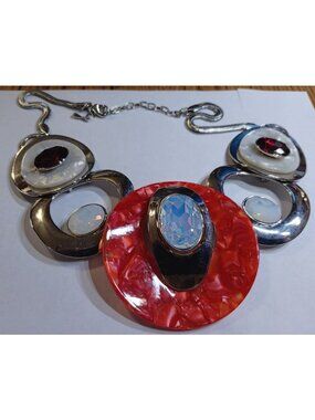 Aria Circles Bib Necklace or "Makona".
